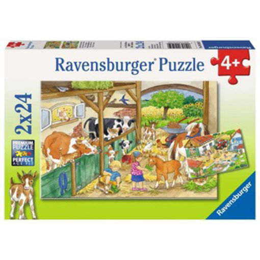 Picture of PUZZLE CHEERFUL FARM LIFE 2X24 PIECES